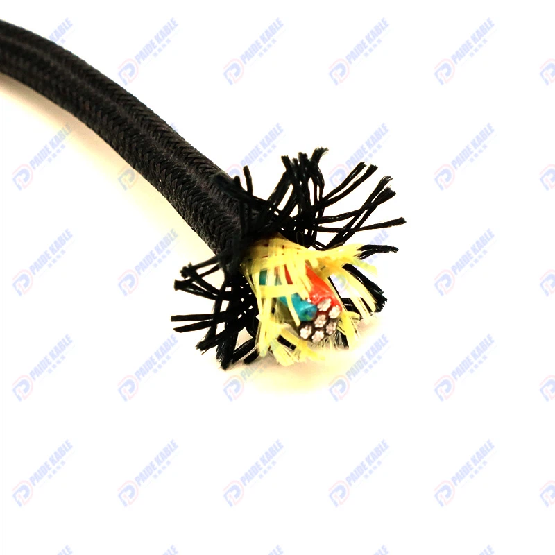 테더드 드론 케이블 6 전원 4 파이버