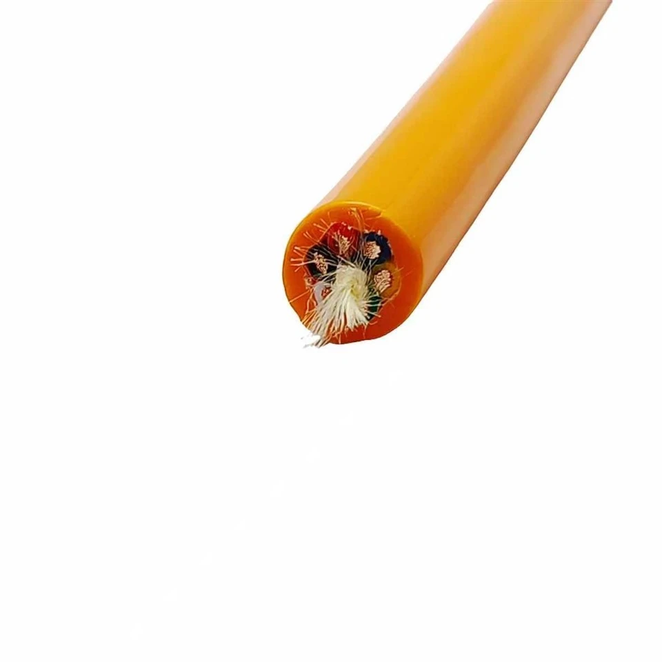 Durable 6*1.0mm² Waterproof Cable PE Insulation Orange PUR Jacket Bare Copper Watertight Structure For Hydraulic Engineering best