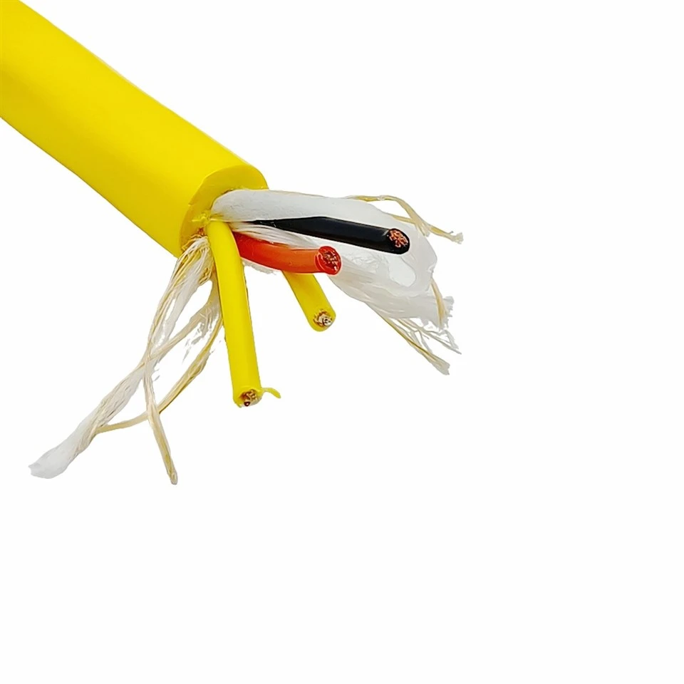 PDK81602-2*2.5+2*1SMF Dual-Sheath Buoyancy Cable – 2x2.5mm² Power + Dual SMF, Bare Copper, PP Insulation, TPU + Foamed TPU Jackets, 100KG Tensile, For ROV & Subsea Floats suppliers