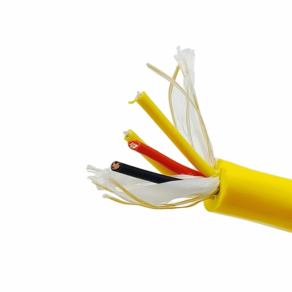 PDK81602-2*2.5+2*1SMF Dual-Sheath Buoyancy Cable – 2x2.5mm² Power + Dual SMF, Bare Copper, PP Insulation, TPU + Foamed TPU Jackets, 100KG Tensile, For ROV & Subsea Floats factory