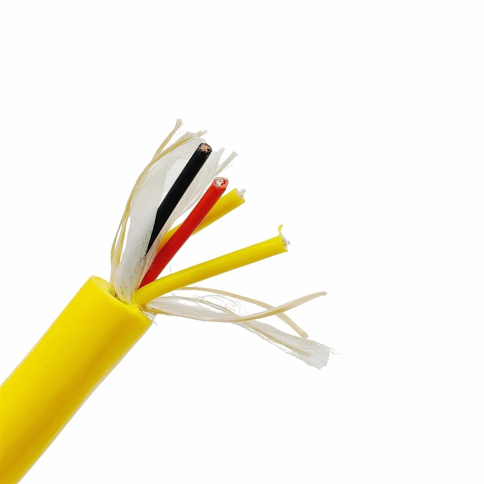 PDK81602-2*2.5+2*1SMF Dual-Sheath Buoyancy Cable – 2x2.5mm² Power + Dual SMF, Bare Copper, PP Insulation, TPU + Foamed TPU Jackets, 100KG Tensile, For ROV & Subsea Floats best